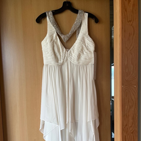 Chris Kole Handmade Silk Chiffon Bridal/Cocktail Dress (Tags on) - Picture 1 of 7